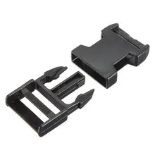 10 pièces boucles plastiques clips paracord pour sangle élastique bracelet paracorde noir