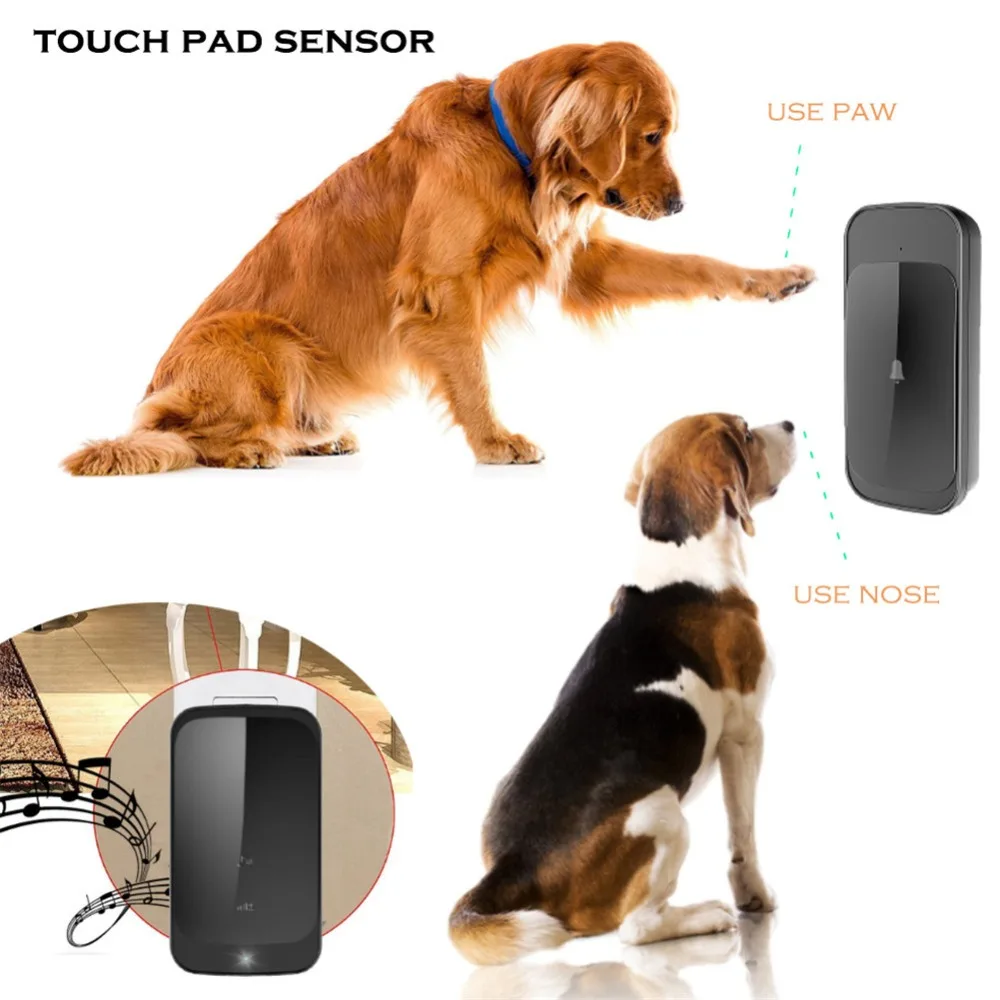 Touch Waterproof Wireless Doorbell 280M Range Smart Home Door Bell 58 Chime Ring Battery 1 2 Button AC 1 2 Receiver 110v 220V 240V 4