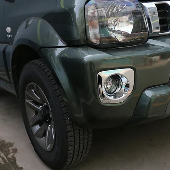 

MOPAI New Designs Car Exterior Chrome ABS Front Fog Light Lamp Decoration Cover Trim For Suzuki Jimny 2017 Up Car Styling