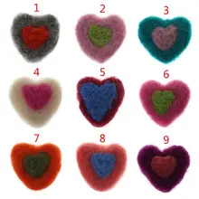 3 шт. реквизит для фотосъемки войлочный шарик ручной работы Мультифункциональный детский в форме сердца шерстяной DIY украшения