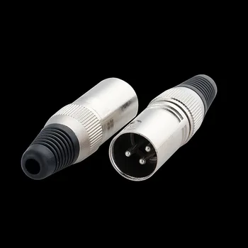 

100PCS Connector Three Core Card, Plug, Mixer Microphone, Plug 3 Core Microphone Connector Free shopping