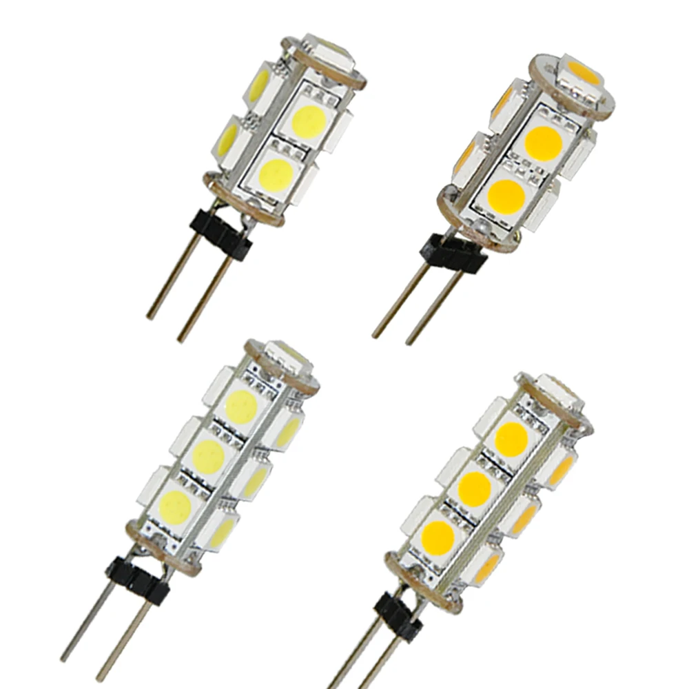 JYL 10 шт. G4 9 13 5050 SMD светодиодный 0,36 Вт 0,5 Вт лодка морская лампа свет теплый белый 12 В DC