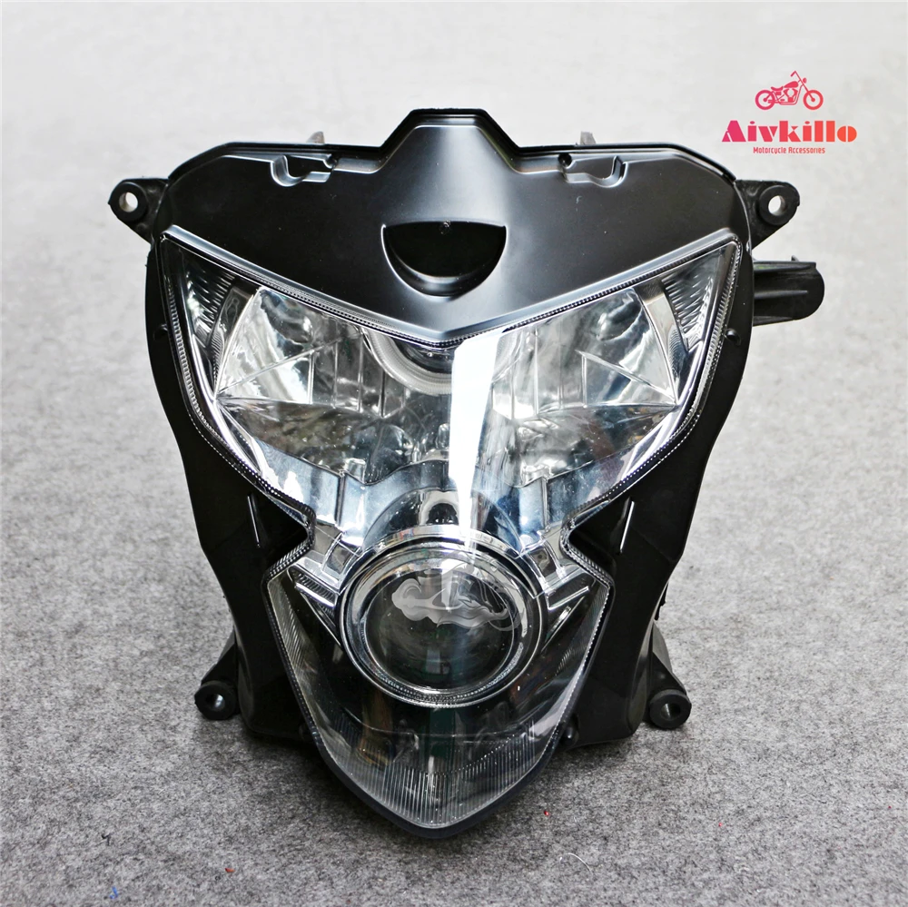 Подходит для 2004 2005 GSXR600/750 GSXR 600 K4 запасные части налобный фонарь с ангельскими