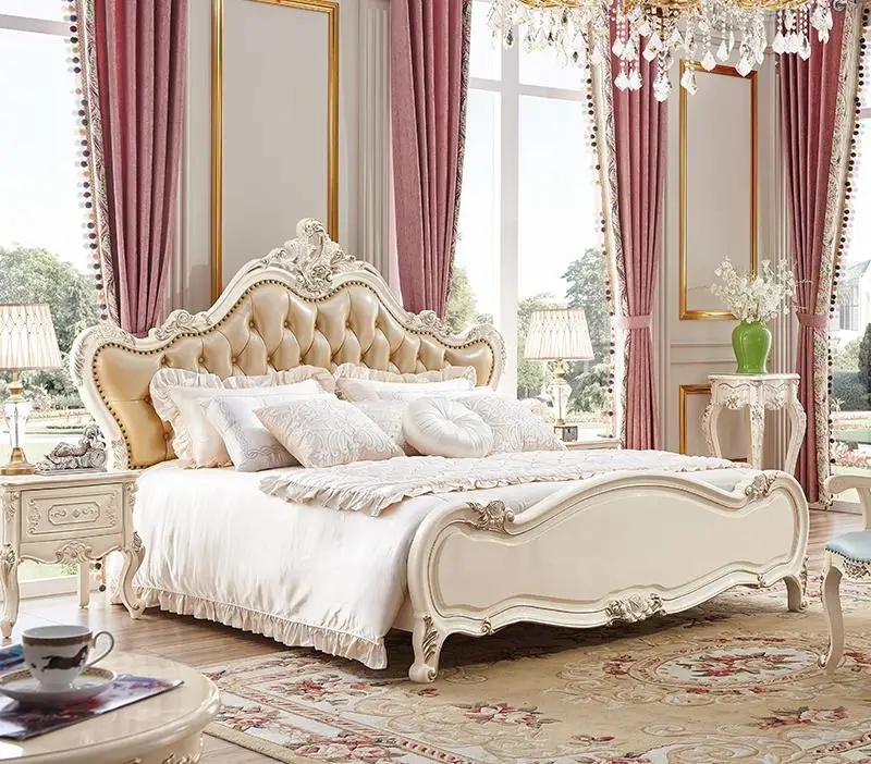 Высокое качество Оригинальные комплекты постельного белья из 3 предметов в 1 комплект белый большой деревянная кровать