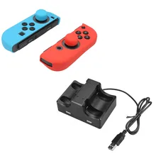 Зарядная Станция Контроллер станции зарядки стоя стол подставка для планшета со светодио дный индикацией для nintendo Switch Joy-Con