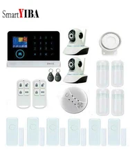 SmartYIBA WIFI GSM Alarm APP Control Home Security Surveillance System Network IP Camera Wireless Alarm Sensor Alarmes Kit