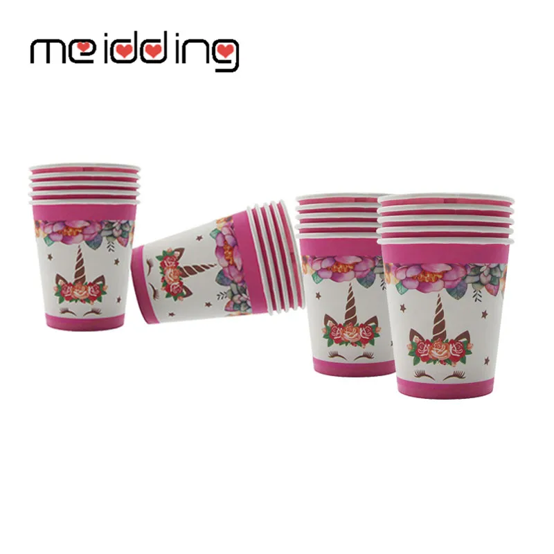 

Unicorn Party Rainbow Unicorn Cups Disposable Kit Unicorn Birthday Party Decorations Baby Shower Party Drinking Tool Cups Supply