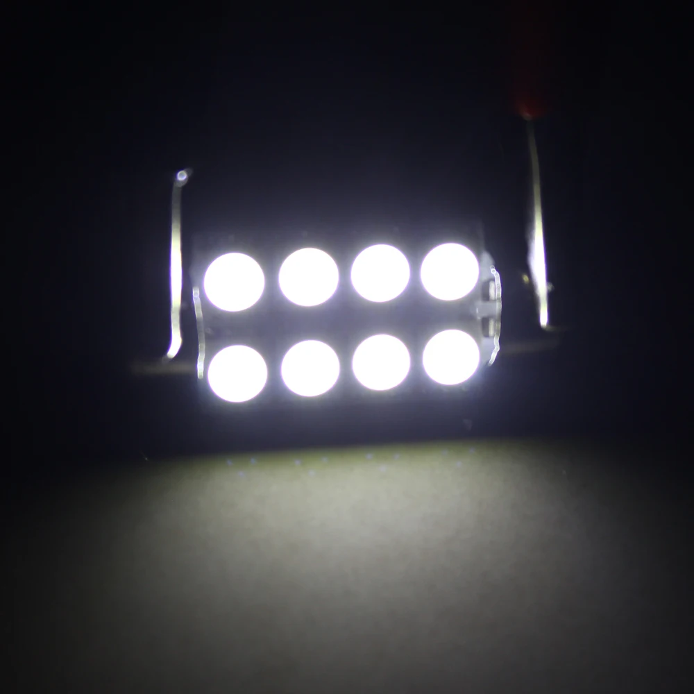 4 шт. 39 мм 8SMD 5050 светодиодный Автомобильный интерьер свет фестонный купол лампа