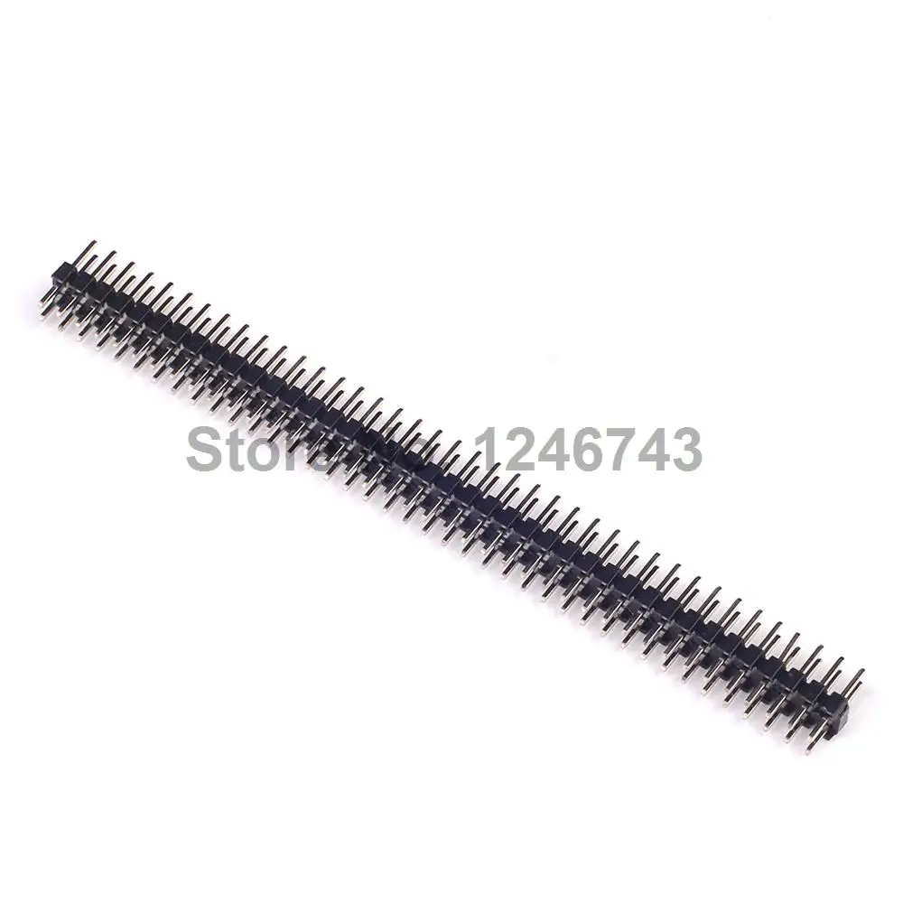 

10PCS 2*40P Double Row Straight Needle Pitch 2.0mm