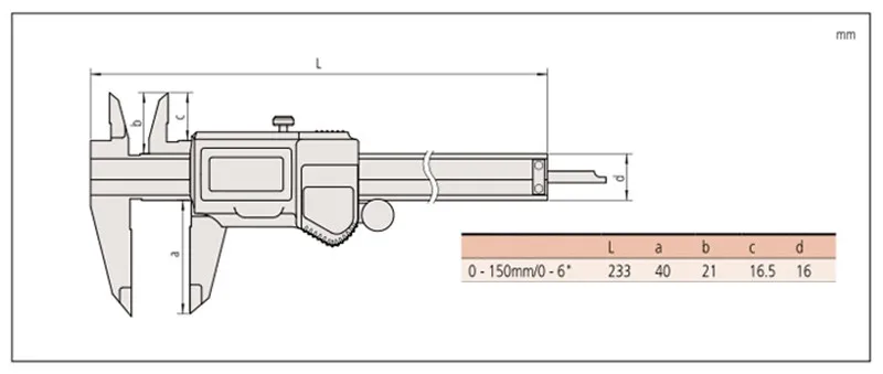 Бренд mitutoyo(Япония) IP67 водонепроницаемый цифровой суппорт 0-150 мм/0,01 мм штангенциркуль микрометр измерительный инструмент