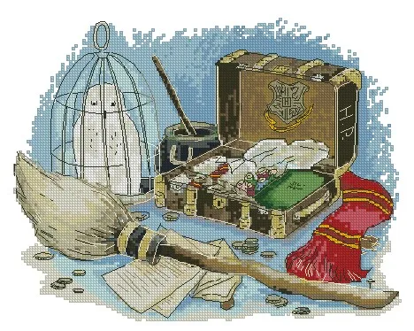 

Needlework 14CT 16CT 18CT Cross Stitch, DIY Count Cross Stitch, Embroidery Set, About Harry Potter
