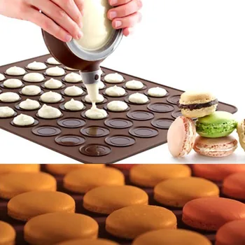 

Pastry Tools Large Size 48 Holes Macaron Silicone Baking Mat Cake , Christmas Bakeware, Muffin Mold/decorating Tips Tools