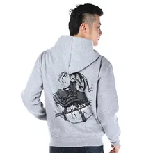 Gris de invierno de lana chaqueta fecha A vivo Cosplay Hoodies Harajuku Anime jerseys Tokisaki Kurumi Hoodies hombres mujeres Tops