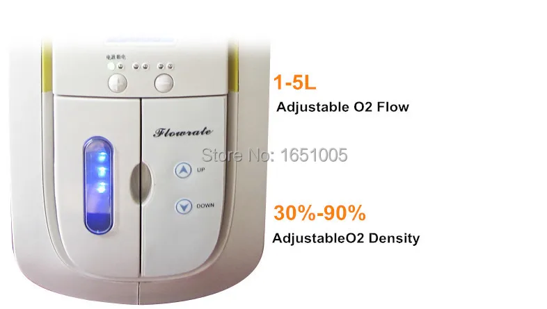  Portable Oxygen Concentrator 110V 220V Home Use Healthcare O2 Generator Oxygen Bar Oxygen Supplying