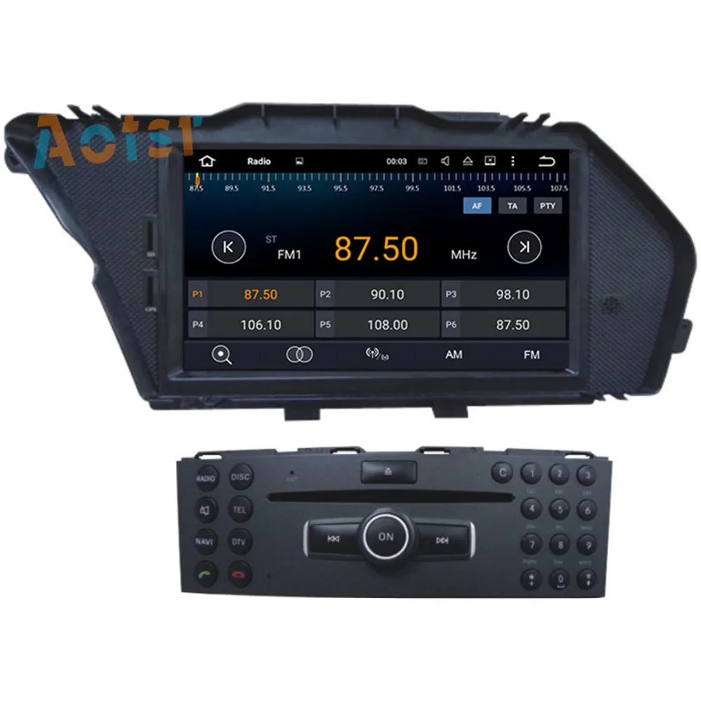 Excellent 4 Core Android6.0/7.1 Car Radio Car CD DVD Player Stereo GPS Navigation For Mercedes-Benz GLK 2008-2010 GLK X204 GLK 300 GLK 350 2