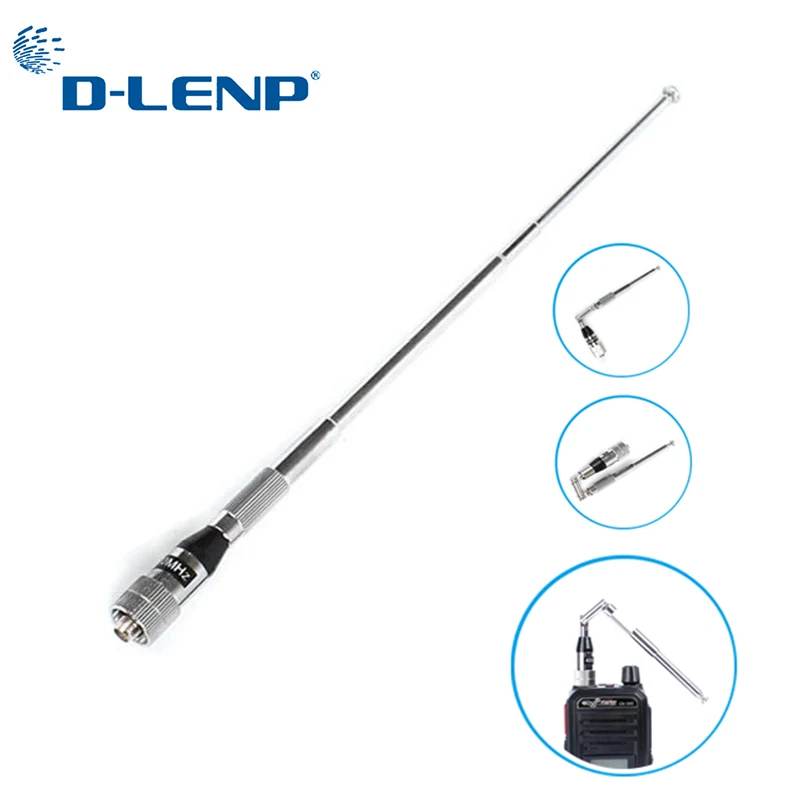 Телескопическая VHF Складная антенна Dlenp Astro 320 SMA Мужская слежения за охотой рация
