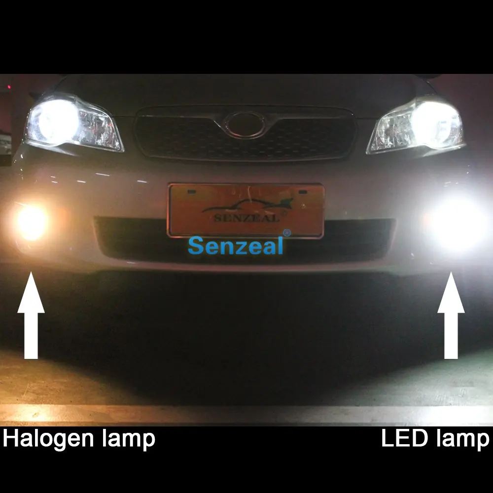 2шт 8000k 1600lm H15 80W 16smd светодиодный авто Интерьер противотуманная фара замена лампы