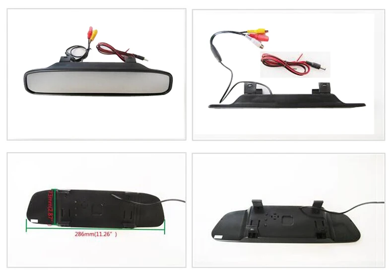 

free shipping!!! 4.3 INCH HD TFT LCD Display Car Rearview Mirror Powerful Monitor Car Parking Monitor Reversing display