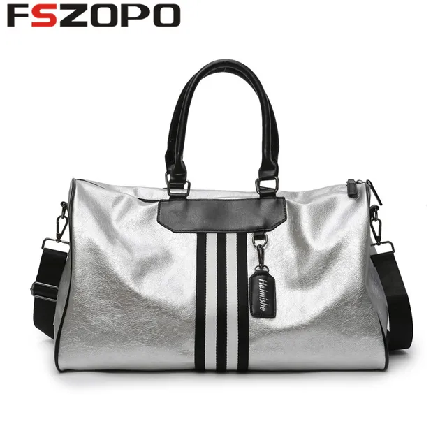 Cheap Women PU Soft Leather Fitness Gym Bags For Men Striped Training Shoulder Sport Bag Handbag Traveling Bag Cheap Women PU Soft Leather Fitness Gym Bags For Men Striped Training Shoulder Sport Bag Handbag Traveling Bag