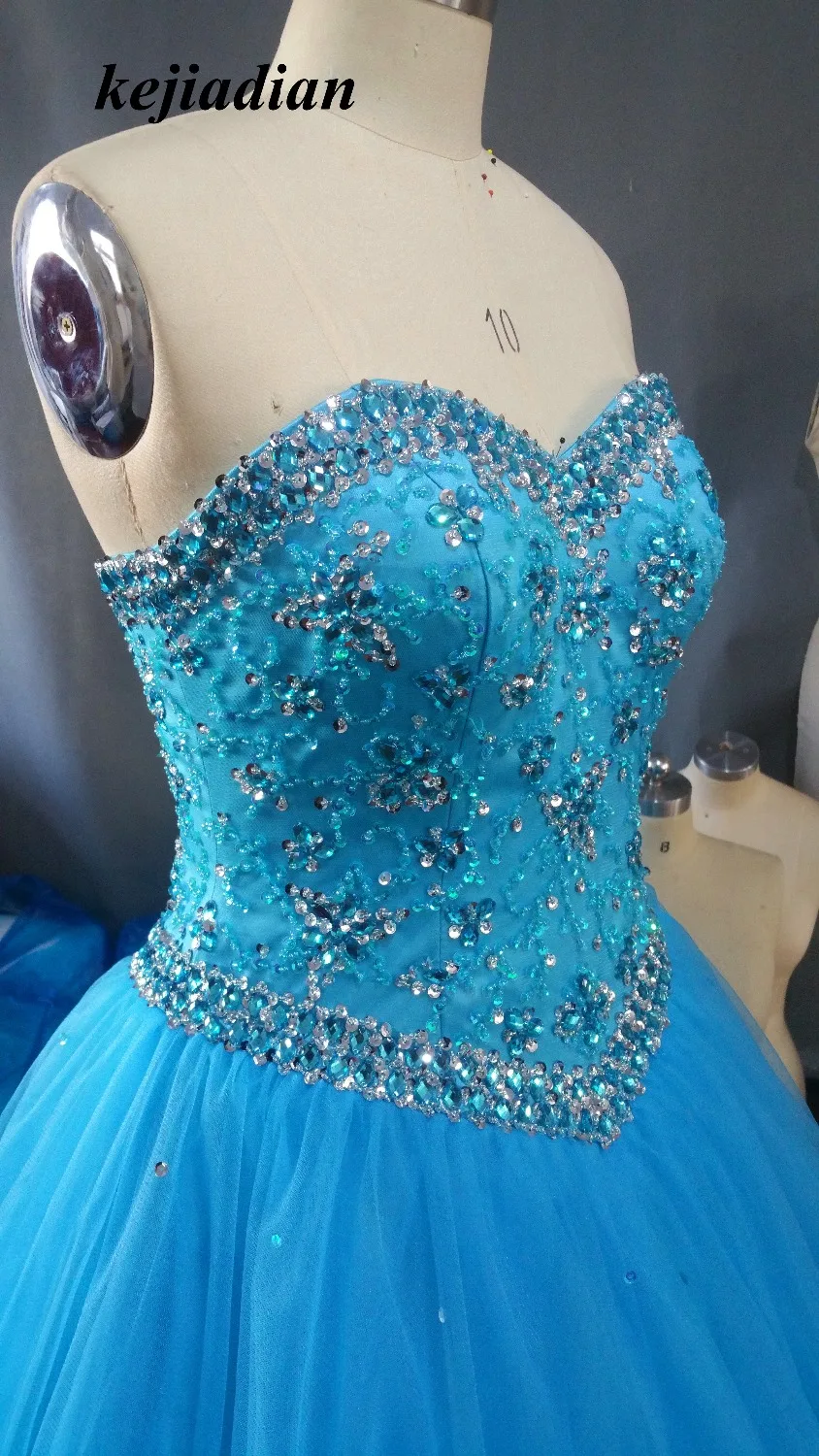 2019 blue Quinceanera Dress for 15 year girl Ball Gown Sweetheart