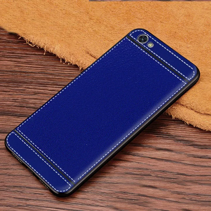 Redmi Note 5A 2GB 16GB Cover Leather Texture Soft TPU Case for Xiaomi Redmi Note 5A Redmi 5A Note 5A Prime 32GB 64G Redmi 5 Plus - Цвет: Blue