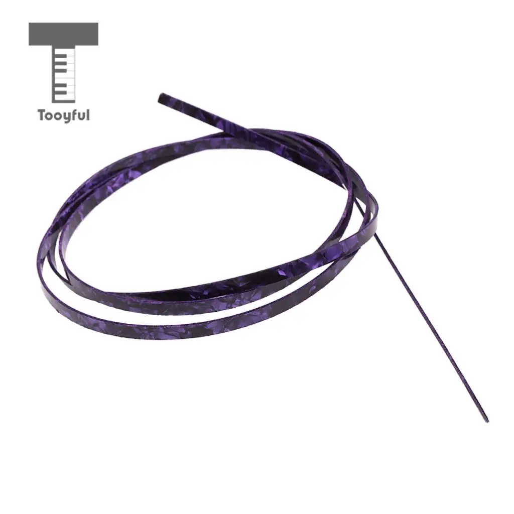 Tooyful Purple Celluloid Guitar Binding Purfling Strip for Luthiers 1620x6x1.5mm