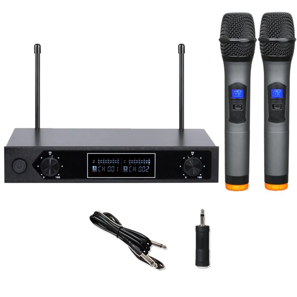 

MU-888 UHF Diversity Wired Headset Microphone Mic System Superior Sound Quality Professional Feature VHF500-599MHz