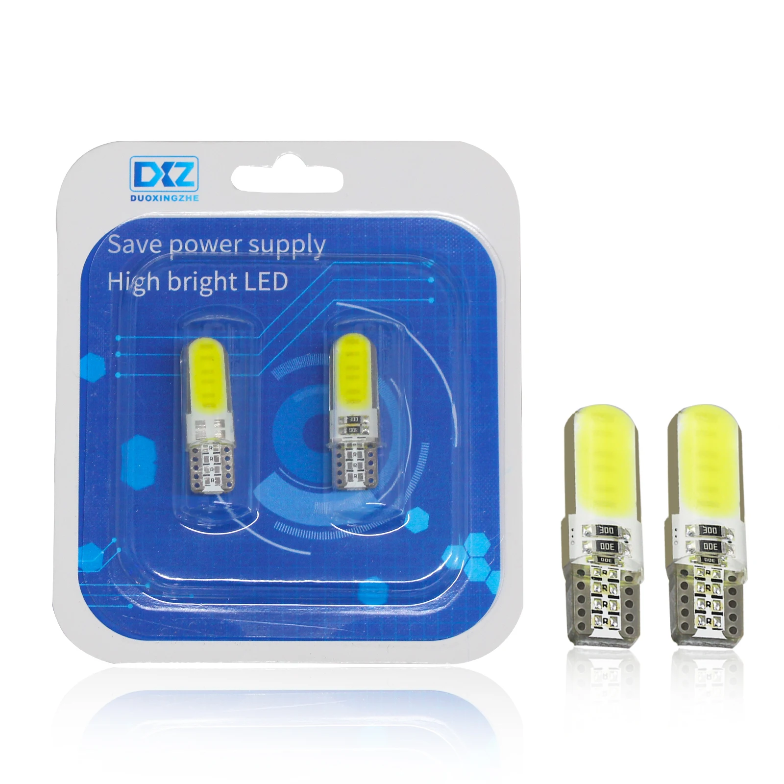 

DXZ 2PCS T10 W5W LED car interior light COB marker lamp 12V 168 194 501 Side Wedge parking bulb canbus auto for lada car styling