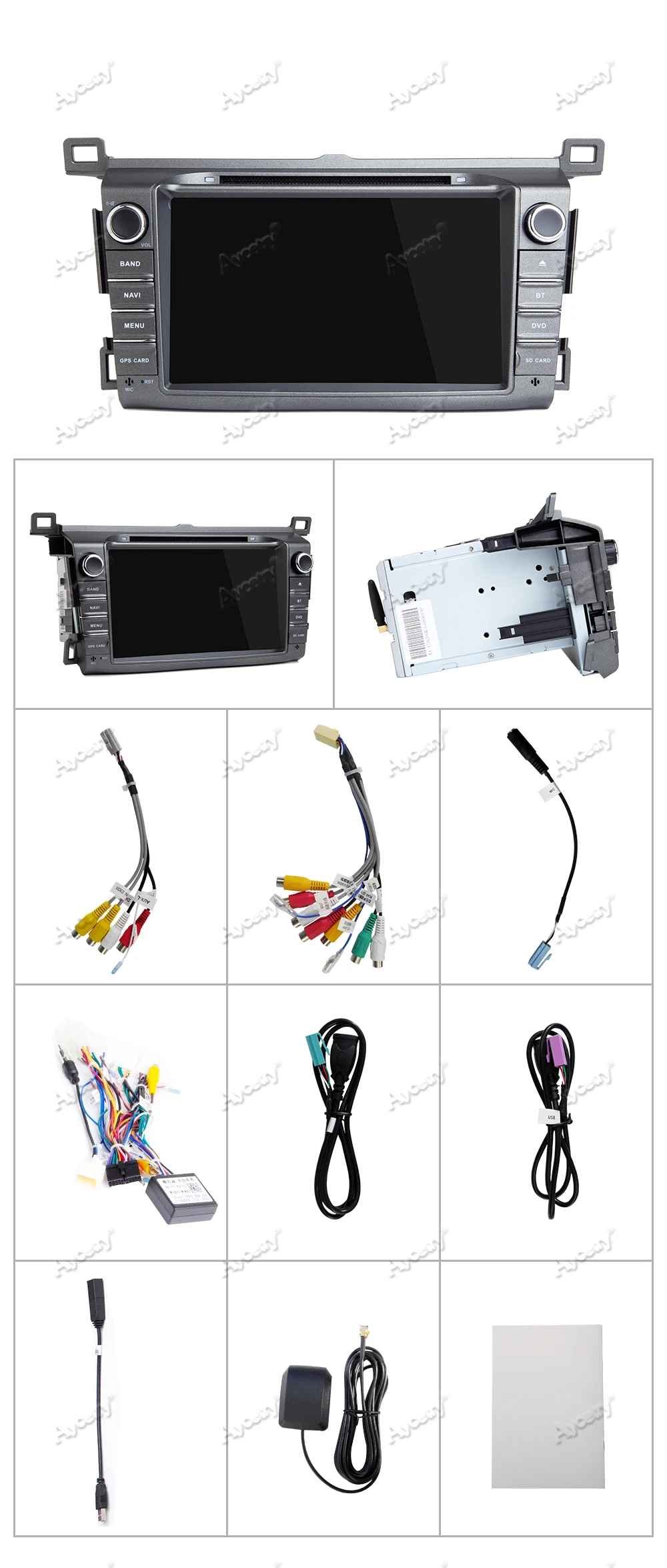 Top DSP IPS 8 CORE 4G RAM 64G Android 9.0 2 DIN  car dvd player GPS audio for Toyota RAV4 Rav 4 2013-2018 Radio multimedia dvr obd2 10
