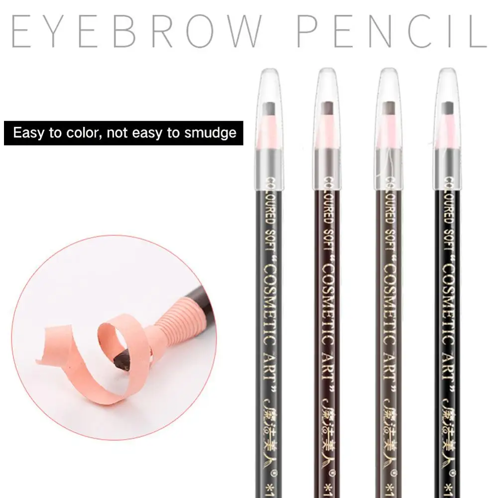 

5 Colors Brand Eyebrow Pencil Waterproof Microblading Pen Long-lasting Eyebrow Enhancer Easy Wear Eye Brow Tint dye Makeup Tools