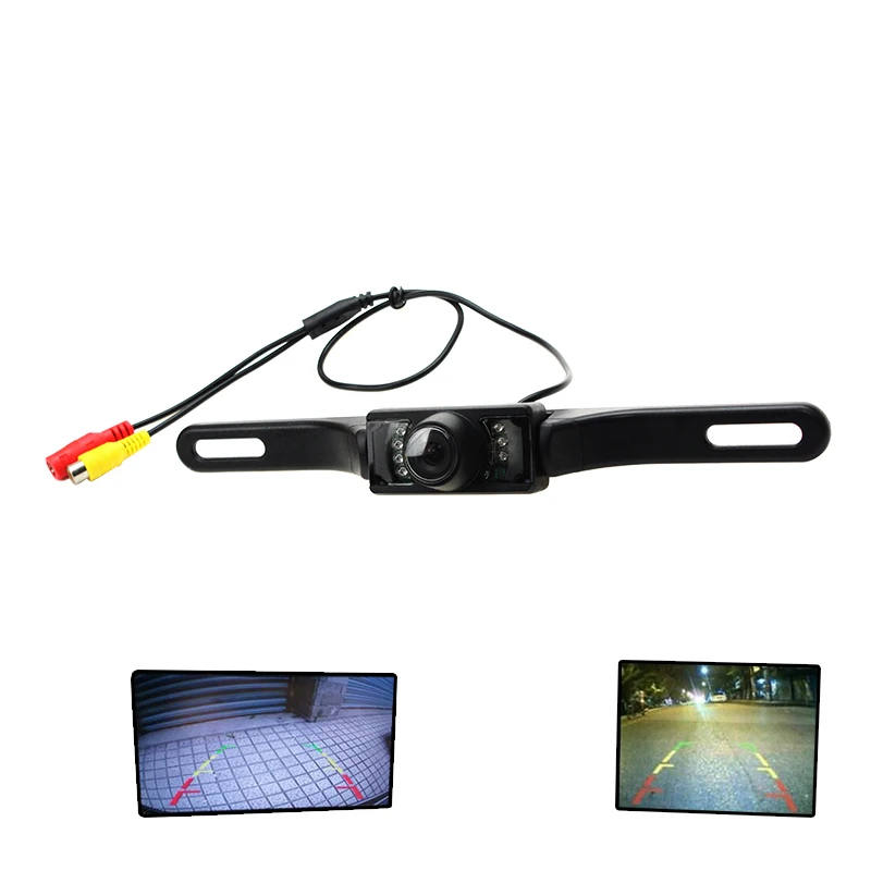 7 ИК инфракрасный светильник, водонепроницаемая автомобильная камера заднего вида, камера ночного видения, резервная камера заднего вида для номерного знака, помощь при парковке