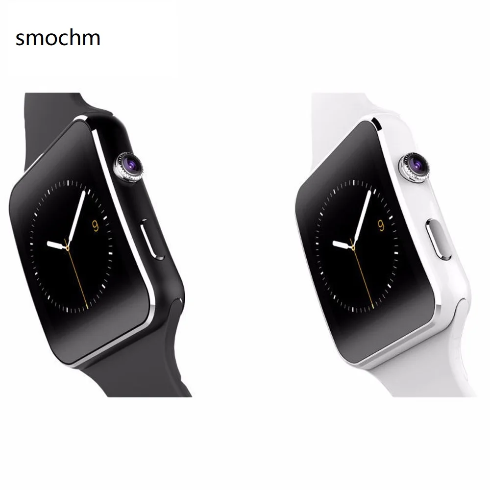 

Shiningintl SMOCHM Camera Pedometer Whatsapp SIM sm-x6 Card Bluetooth Smart Watch for Android iPhone