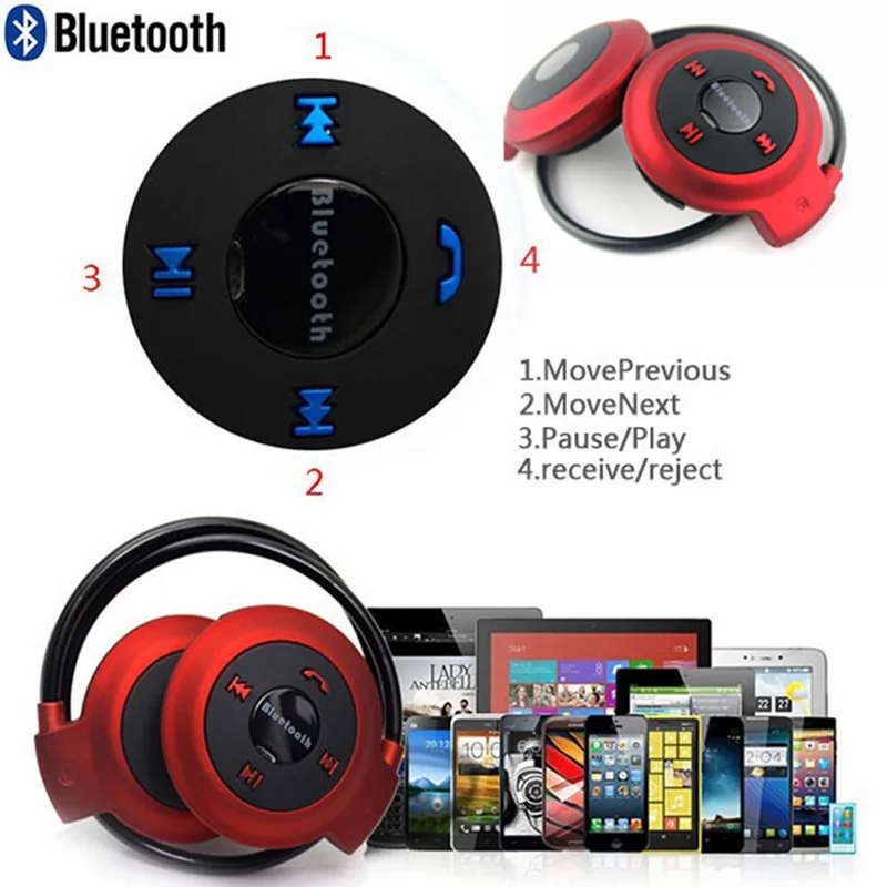 Goedkoop BreezeMusic Mini 503 bluetooth headset Draagbare Nekband Sport Draadloze Bluetooth hoofdtelefoon Stereo Oortelefoon voor iphone 8 8 s