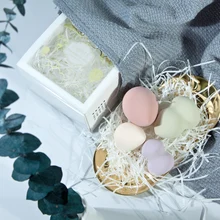 Красочная пуховая основа для пудры влажная Сухая Пудра гладкая Косметическая пуховка для макияжа красота Maquiagem Капля воды/форма тыквы инструменты