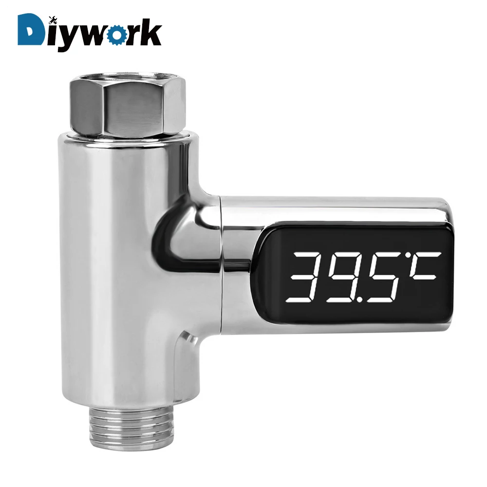 

DIYWORK LCD Digital Temperature Detector for Home Shower Bathroom Water Temperature Meter Monitor For Baby Care