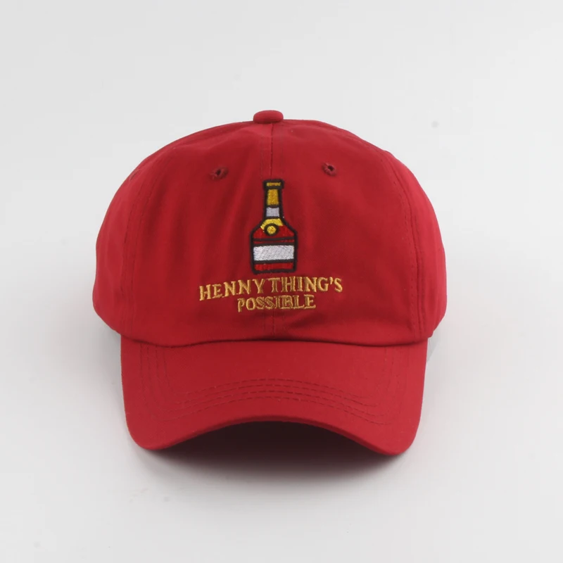 Новинка 2019 регулируемая бейсболка Henny в виде винной бутылки мужская и женская хип