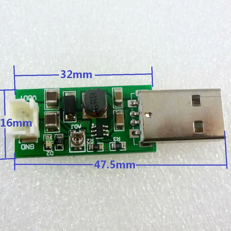 2x DC преобразователь USB 5V to HX2.54 6V 15V регулируемый выходной Повышающий Модуль
