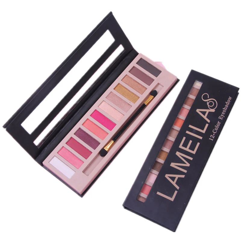 

Brand Natural Matte Shimmer Natural Palette Luminous Long-lasting Matte Eyeshadow Shimmer Cosmetics 12 Colors In1 HOT