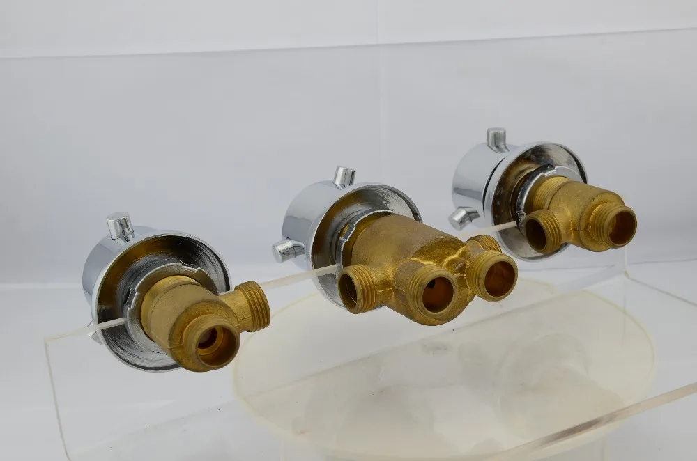 Латунный переключатель клапан для кран для ванны/душа смесительная Ванна регулирующий клапан крана Сплит пять отверстий цилиндр боковые кран аксессуары