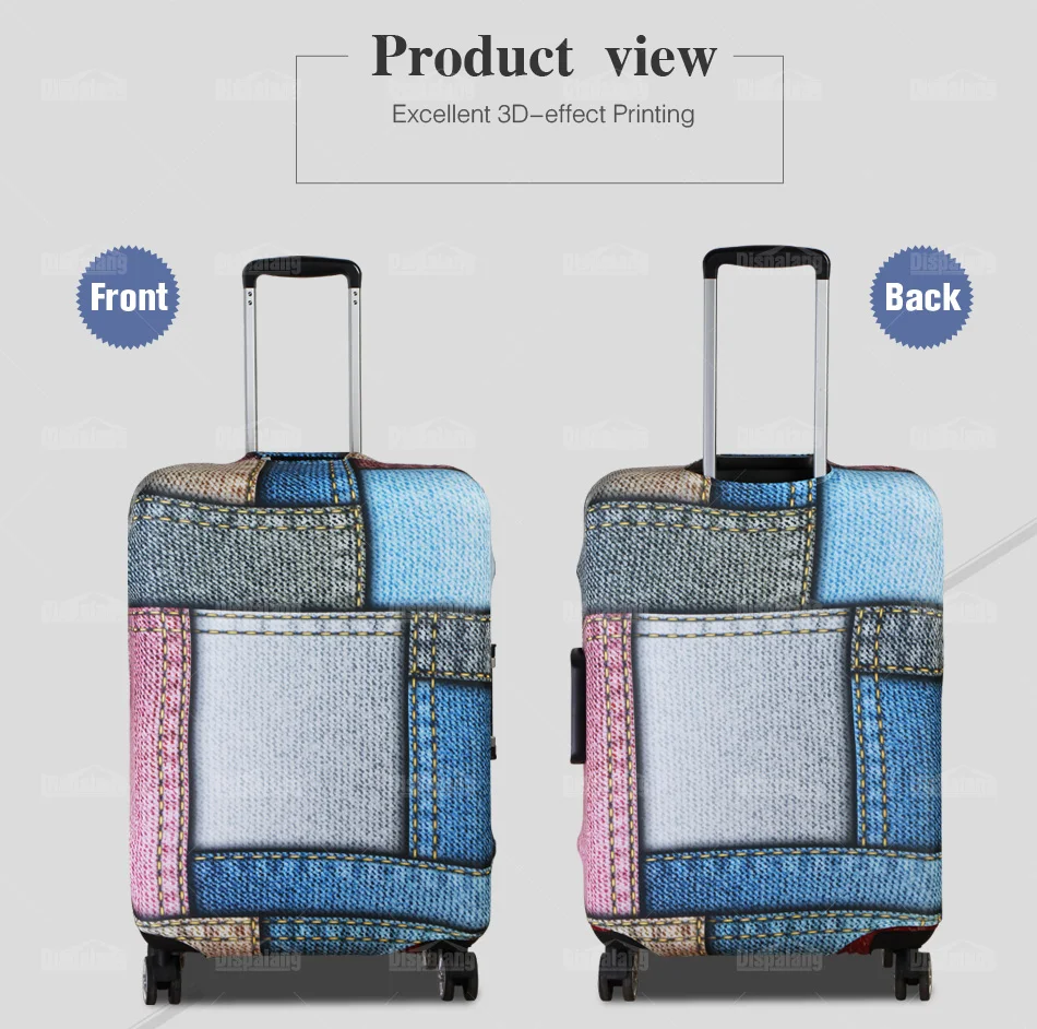 Dispalang прочный спандекс тележка чемодан Чехлы для мангала с полной цвет печати борьба фото пылезащитный чехол для дорожного чемодана для