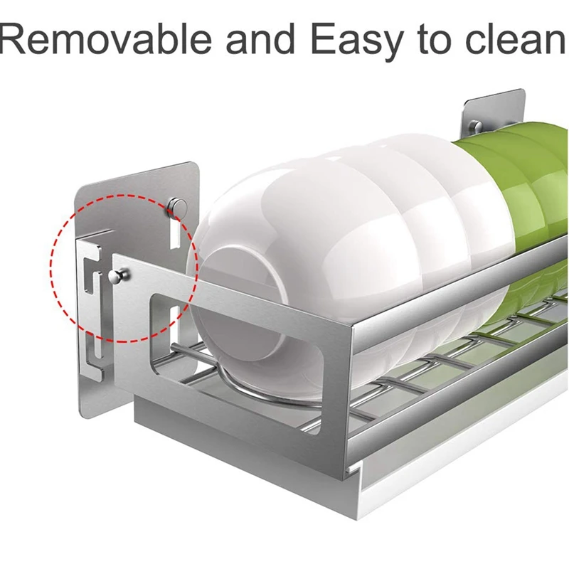 Сушилка для посуды настенный стеллаж из нержавеющей стали многофункциональная сушилка для посуды кухонный Органайзер стойка для посуды