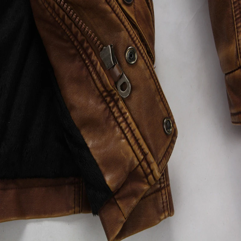 Для мужчин кожа замшевая куртка Модные мотоциклетные кожаная куртка мужская Длинная ветровка осень-зима Искусственная кожа пальто