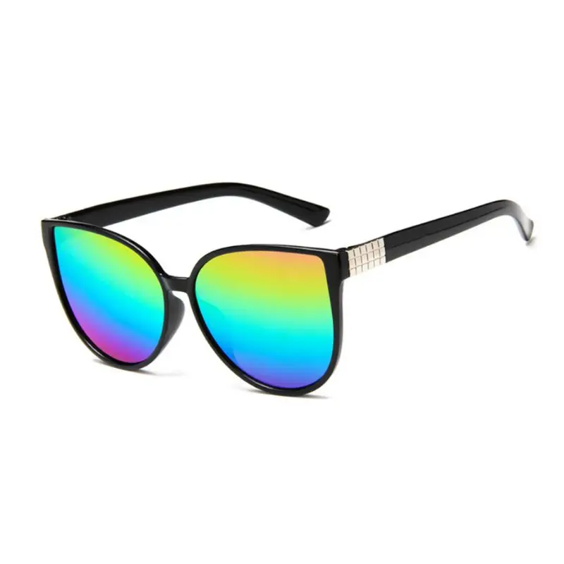 New Fashion Big Box Frame Sunglasses Trend Colorful Reflective Eyewear Versatile Sun Glasses Frog Mirror For Men Women