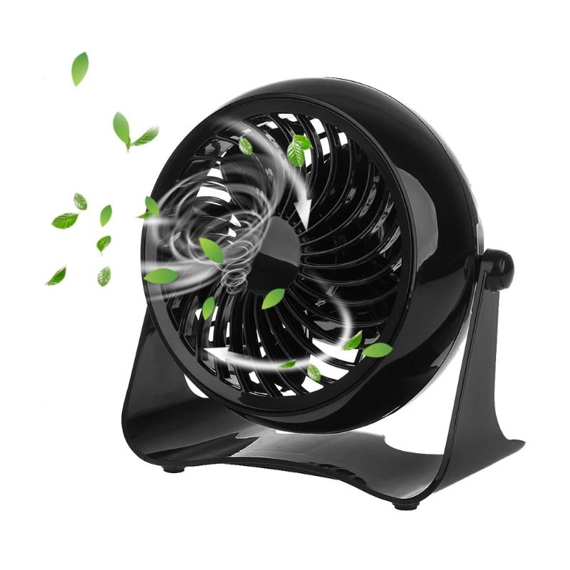 

Portable 5V Small Desk USB 5 Blades USB Mini Fans Operation Super Mute Silent