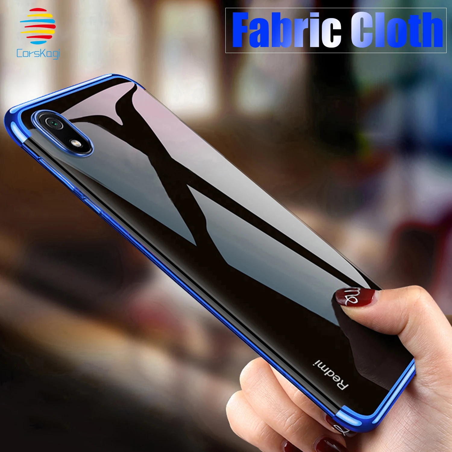 

Plating Soft Clear Phone Cover For XiaoMi RedMi 7A 7 Note 7 Pro Note7 Global Version Red mi 7A 7 Silicone Back Soft TPU Case