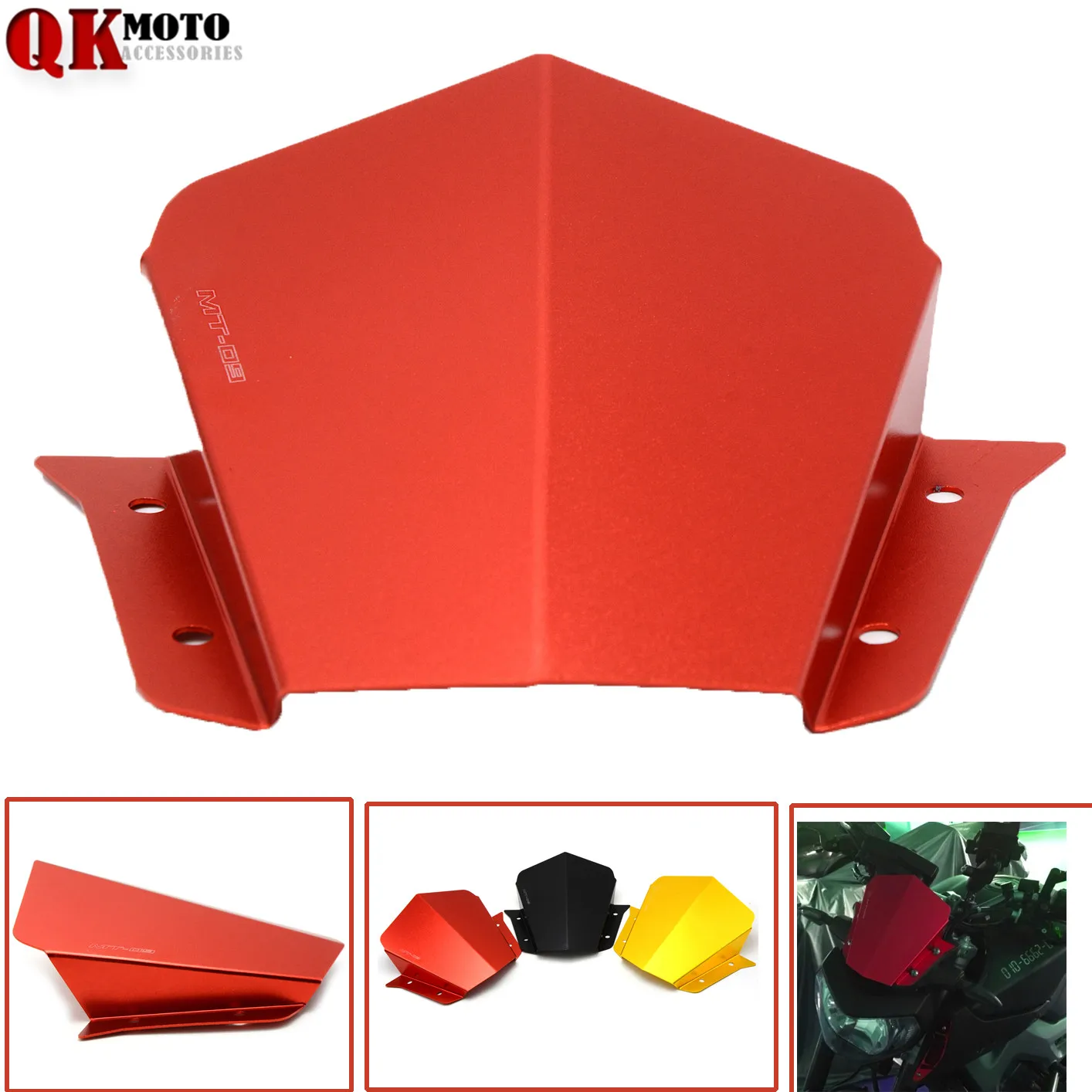 CNC Aluminum Motorcycle Motorbike Windshield Windscreen Front Cover