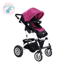 Russia free shipping baby stroller High landscape car umbrella folding baby trolley suspension double stroller