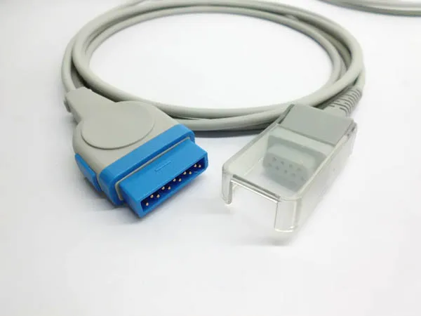 

free shipping GE (Nellcor Module) SpO2 sensor Extension Cable Suitable for Nellcor probe,Rectanagle 11P>DB9F