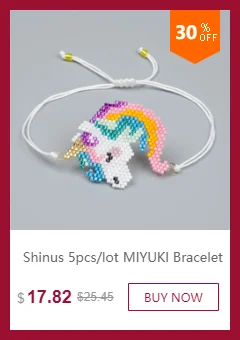 Браслет Shinus Miyuki, женские браслеты со сглаза, 5 шт./партия, Fatima Hand Pulsera Mujer,, бисер, ручная работа, ювелирные изделия Хамса