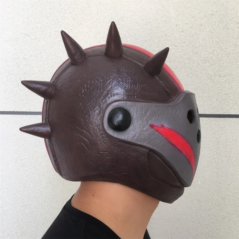 Игра взрослых ржавчины лорда кожи латексная маска шлем Хэллоуин Косплей костюмы маски реквизит